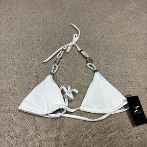 Bikinx Swimsuit Top White Women’s Size Small NWT